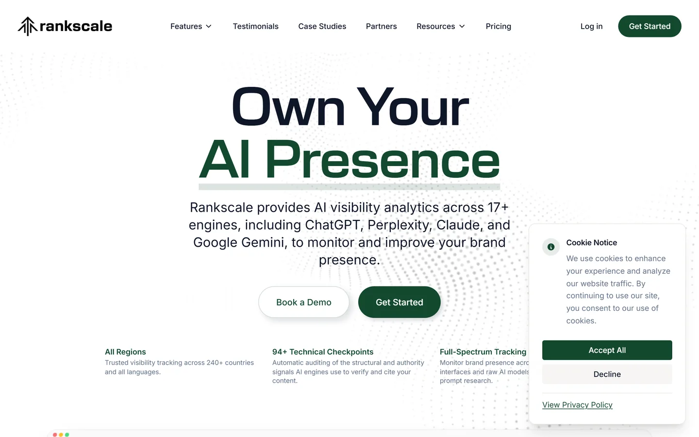 Rankscale homepage